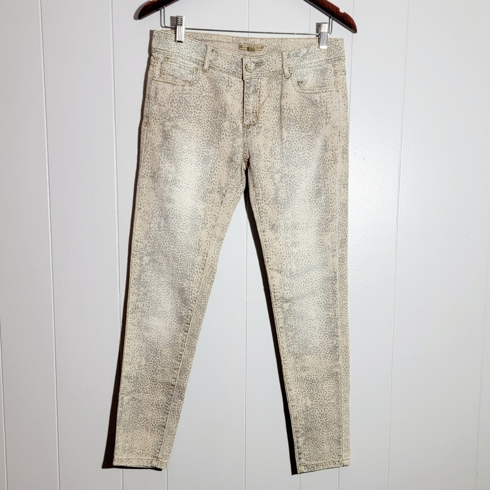 4/$20 Romeo & Juliet Couture Neutral Animal Print Midrise Skinny Jeans Size 27